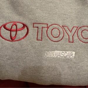 Vintage Toyota NASCAR Sweatshirt with Red Stripes Size 2X Checkered Flag Sports